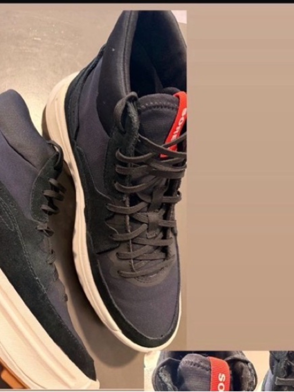 Women Black Casual Lace-Up Sneaker boot